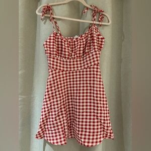 Red Gingham  One Piece